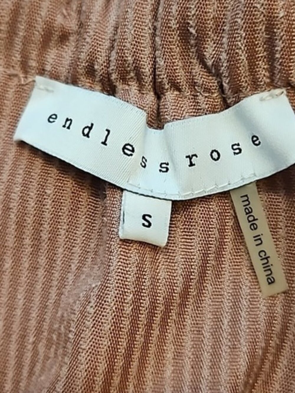 Endless Rose Mini Dress Small New Women's Ribbed Off The Shoulder Pockets - Picture 7 of 8